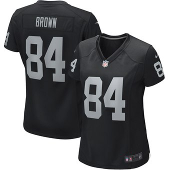 Women's Oakland Raiders #84 Antonio Brown Black Vapor Untouchable Limited Stitched NFL Jersey(Run Small)